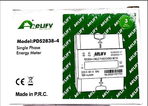 [ELE-1032] AELIFV single phase energy meter PDS2838-4