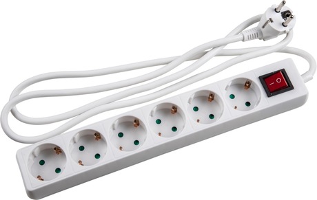 [ELE-1202] Power Strip 6 way