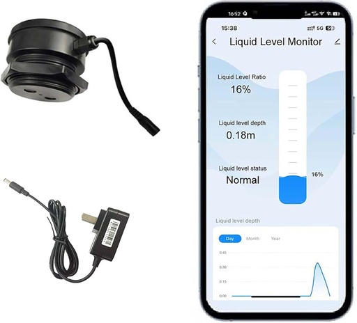 [SHT-1081] Tuya Wifi Water Level Monitor Ultrasonic TLC2206