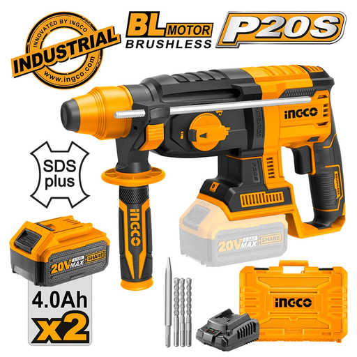 [W3] INGCO 20V Cordless Li-Ion Rotary Hammer SDS CRHLI202287