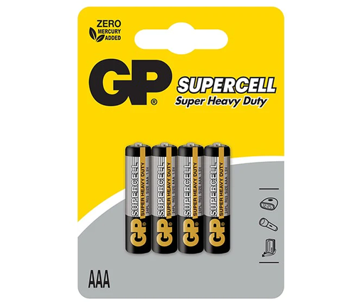 [R03 Bat-1031 W2] GP Supercell AAA pack of 4
