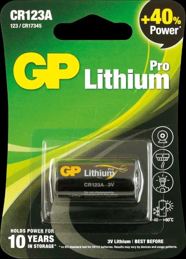 GP lithium 123A Pro 3V