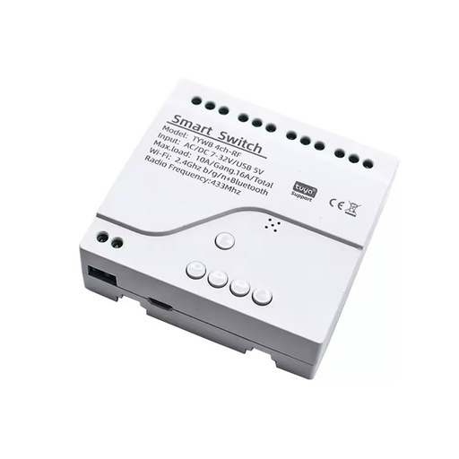 [SHT-1106] Tuya WIFI+RF Switch 4 Channel ac 85-250V /usb 5v+ Case