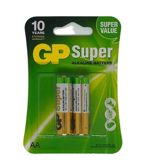 [Bat-1021] GP super Alkaline AA 2 pack LR6