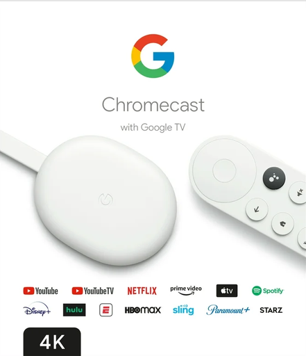 [STR-1004] Chromecast 4K with Google TV with voice remote 