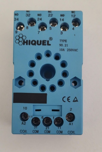 Hiquel 11 pin relay socket tuv blue HIQ-90.21