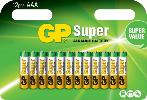 [Bat-1027] GP Super Alkaline 12pcs AA LR6