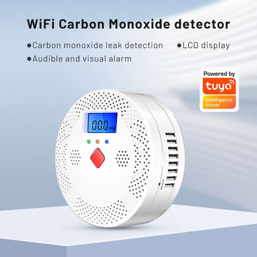 [SHT-1130] TUYA wifi smart Carbon Monoxide detector PST-CO400A