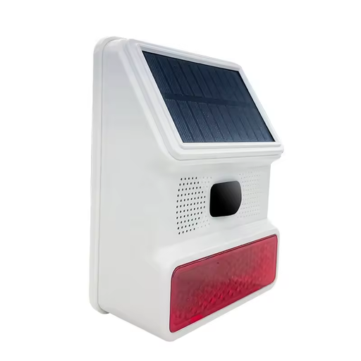 [SHT-1039] TUYA Wi-Fi Smart Solar waterproof Audible and Visual Alarm + PIR