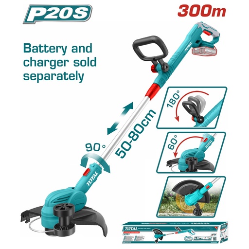 TOTAL Lithium-Ion grass trimmer 20V TGTLI20328