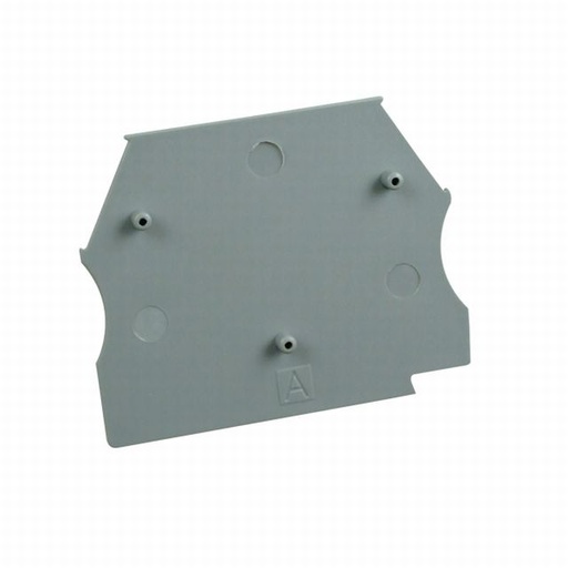 End Plate for Standard feed through screw terminal block 2.5mm Grey 