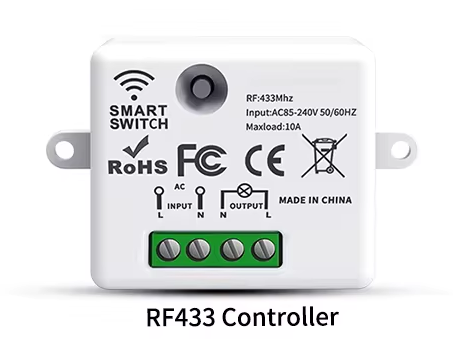 Kinetic receiver for Self-Powered Light Wireless Switch 433Mhz